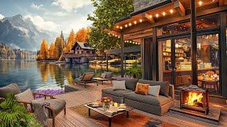 Cozy Coffee Shop Ambience & Smooth Jazz Music for Work, Study  Relaxing Jazz Instrumental Music