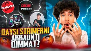 STRIMERLARDAN ENG QIMMAT AKKAUNT KIMDA ? // YAKUDZA, SENATOR, SARDOR GANG, COCOE // PUBG MOBILE 