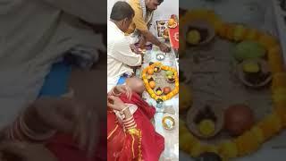 Our purohit offering puja for Vastu Shanti at home - Puja Pariseva!