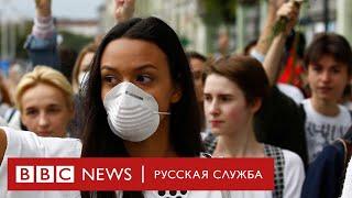 Женщины Беларуси вышли на мирный протест: живые цепи и колыбельная у вечного огня