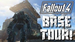 Fallout 4 MEGA BASE TOUR! | My Sanctuary Settlement