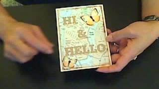 Just a Hi & Hello Card - VR to Craftymommyprissy's "All About Debbie" Challenge