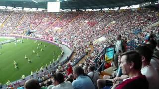 Russia fans chanting Rossija during Holland - Denmark game (UEFA Euro 2012)