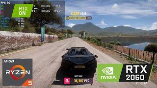 Forza Horizon 5 RTX 2060 6GB 1080p Ultra Settings RTX ON