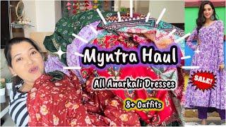 Myntra Kurta Set Haul|Anarkali Kurta Haul 90%Off Embroidered/Sequence Kurti Summer Outfits|#myntra