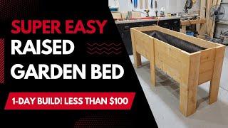 Cedar Raised Garden Bed -- Easy 1-day Build -- Less than $100