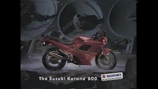 Suzuki GSX600F Katana Easily Identifiable Flying Object Commercial Circa 1992 or 93