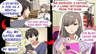 Started Working as a Rental Boyfriend and My Rich Classmate Booked Every Single Date.[Manga Dub]