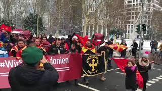 Makedonier protestieren in Frankfurt