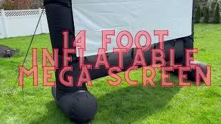 EasyGo Products 14' Inflatable Mega Movie Screen Review, Perfect Screen for Outdoor Movies!