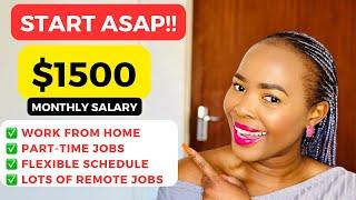 Beginner-Friendly Part-time Work From Home Jobs Always Hiring! Make $1500 PER MONTH #passiveincome