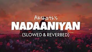 Nadaaniyan [Slowed + Reverb] - Akshath | Lofi edits 2024 | Kaise tu muskuraaye..