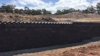 How to build a retaining wall with style, Domino style!!!