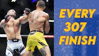 Every FINISH from EVERY UFC 307 Fighter