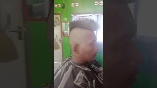 punk hair cut.