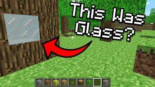 This Was the FIRST Minecraft Glass Texture…?