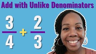 How to Add Fractions with Unlike Denominators | Teach Elementary Math