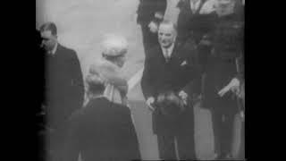 King George VI and Queen Elizabeth leave for American tour (Newsreel)