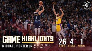 Michael Porter Jr. Full Game Five Highlights vs. Lakers 
