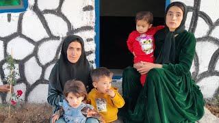 Daily nomadic life of the dar family. Meeting with Daral Amir and Ajab family