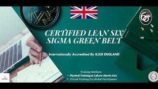 Internationally Accredited Lean Six Sigma Green Belt Training - 2021 Pakistan