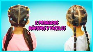 2 Peinados de Niñas  |  hairstyles for kids