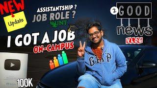 Finally Got a Job !!| 100K Subscribers️ #vlog #telugu #usa