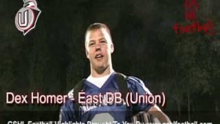 Union DB Dex Homer post game interview - 2009 Shriners Freedom Bowl Classic