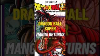 It's Official Dragon Ball Super Manga is returning with a new story! #dragonballsuper #dbs #dbsmanga