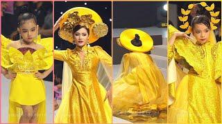 Hoa hậu Đinh Như Phương vấp té trên sàn runway khi catwalk cùng loạt mẫu nhí và màn xử lý thần thái