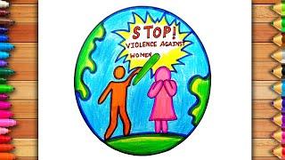 International Day For The Elimination of Violence Against Women Poster | Stop Violence Against Women