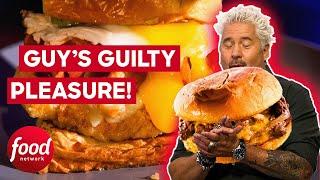 Guy Fieri Tries GUILTY PLEASURE Fried Chicken! | Guy's Grocery Games