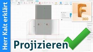 Fusion 360: Elemente projizieren (Kran 05) – Fusion für Anfänger