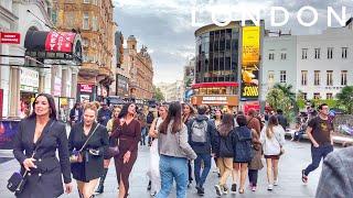 Walking London, London Summer Walking Tour, A stroll Around the Bustling Streets of London [4K HDR]
