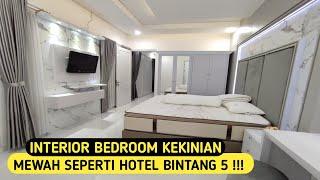 IDE DESAIN - HASIL DESAIN INTERIOR KAMAR TIDUR UTAMA BISA TAMPAK MEWAH SEPERTI HOTEL BINTANG 5 !!!