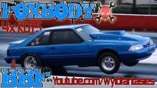 9 second Big Block Mustang Lx wheelie, spring testing Edgewater 2012