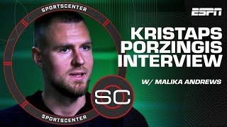 Kristaps Porzingis talks journey back from injury + Game 1 performance vs. Mavs | SportsCenter