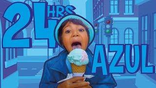 24 HORAS COMIENDO AZUL