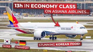 ASIANA Long-Haul ECONOMY aboard their Airbus A350-900 from Seoul to Frankfurt! | BRUTALLY HONEST