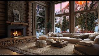Lose yourself in a cozy Fireplace Ambience: Fireplace crackling sounds and White Noise.