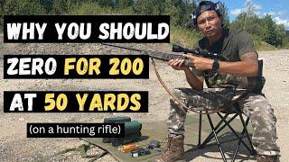 HUNTING RIFLE 200 YARD ZERO AT 50 YARDS | Savage Axis XP 308 WINCHESTER