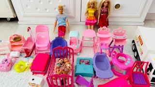 Skipper bebekler için Barbie bebekler eşya satın aldı