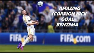 FIFA15 | AMAZING SCORPION KICK GOAL | BENZEMA