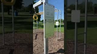 Outdoor Fitness Equipment | Chinguacousy Park VlogPart 135 | Nature&TravelZM | #shorts #fitness