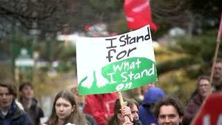 Students hold global climate change protests