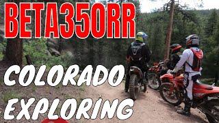 Test riding the Beta350rr quick opinion review | dualsport exploring Rainbow falls Colorado