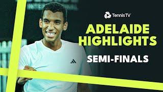 Auger-Aliassime Plays Paul; Korda Takes On Kecmanovic | Adelaide 2025 Highlights Semi-Finals