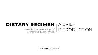 DIETARY REGIMEN | A Brief Introduction