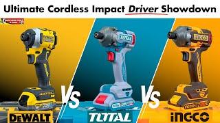 Ultimate Cordless Impact Driver Showdown: DeWalt vs Ingco vs Total - Which is best?