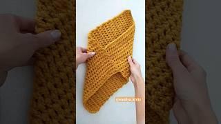 Простая манишка крючком @vasilyaknits #crochet #вязаниекрючком #вязание #узоркрючком